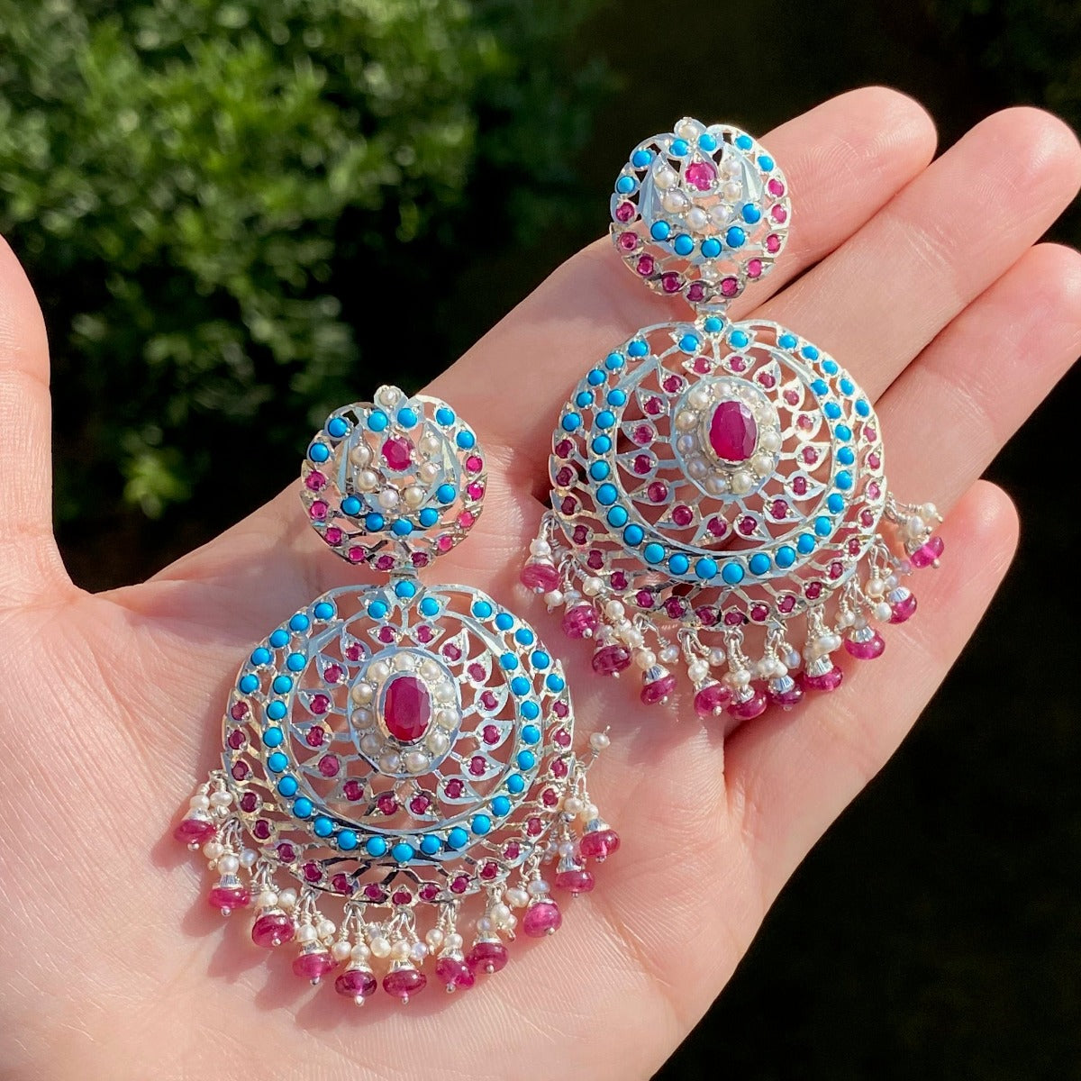 indian silver earrings online