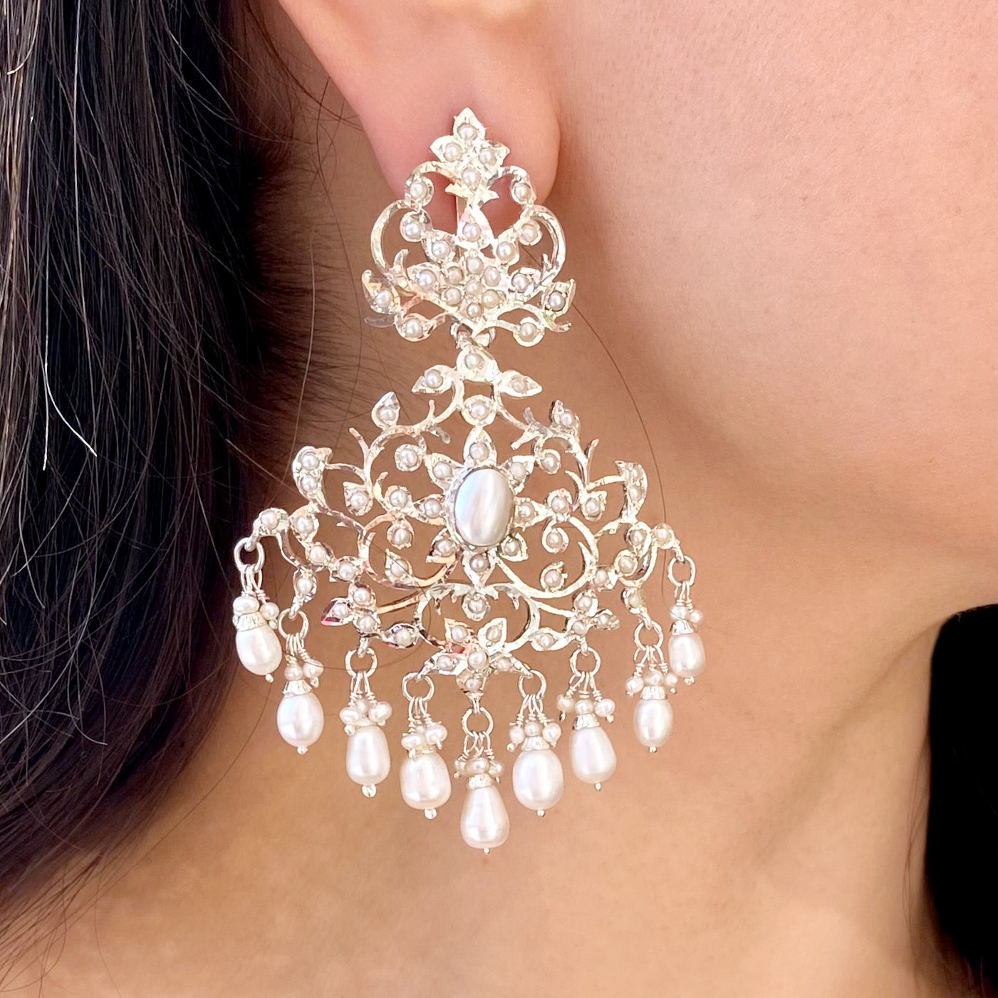 Buy Ahilya Jewels Bell 92.5 Sterling Silver Earrings Online At Best Price @  Tata CLiQ