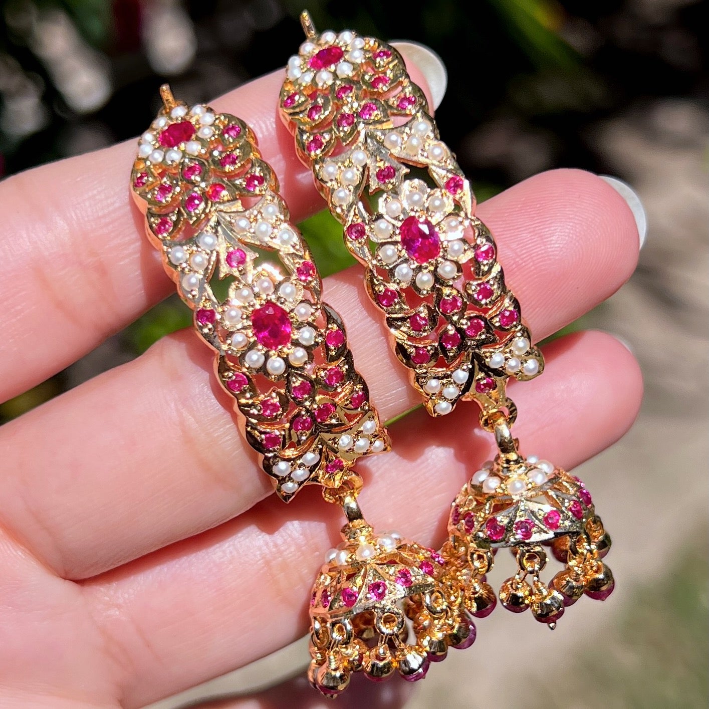 punjabi jhumka earrings