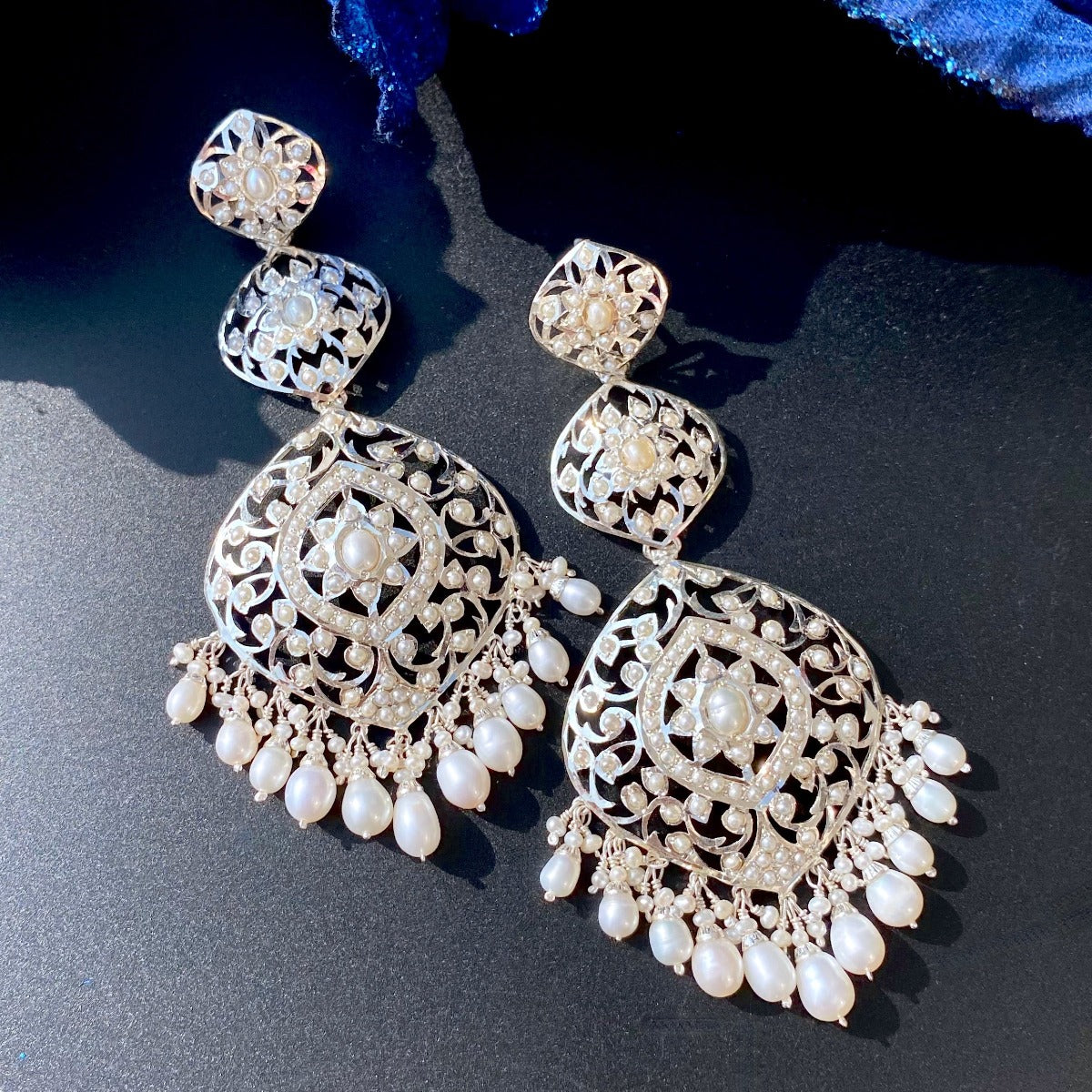 antique silver earrings