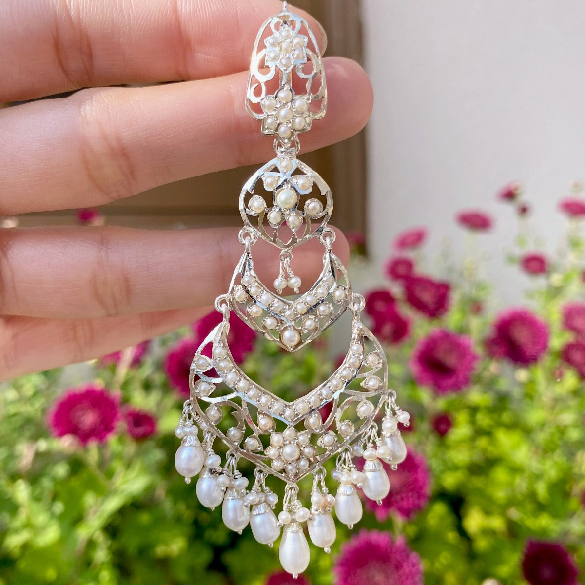 western silver earrings