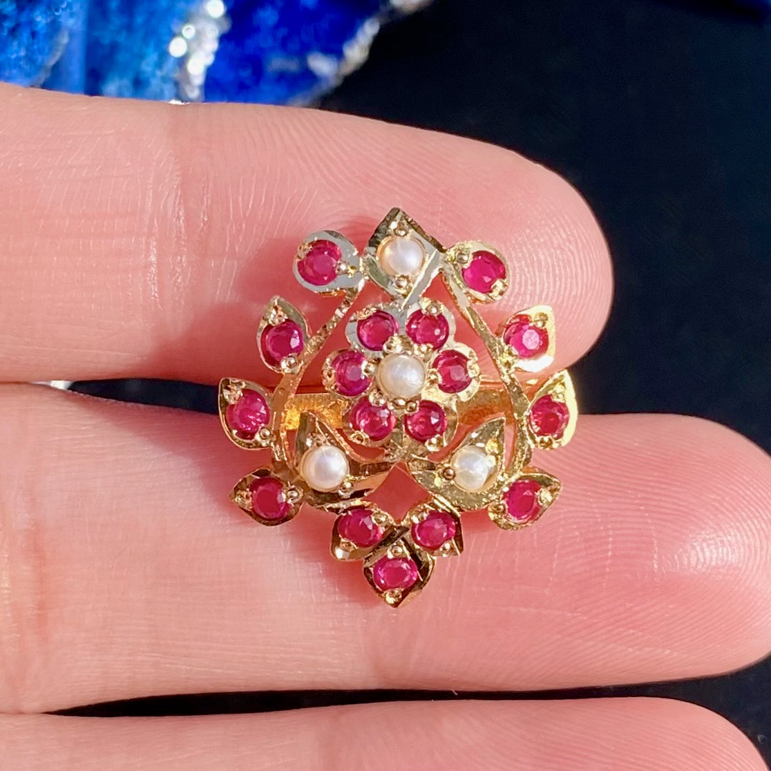 Alluring Gold Plated Finger Ring For Women BLR 002