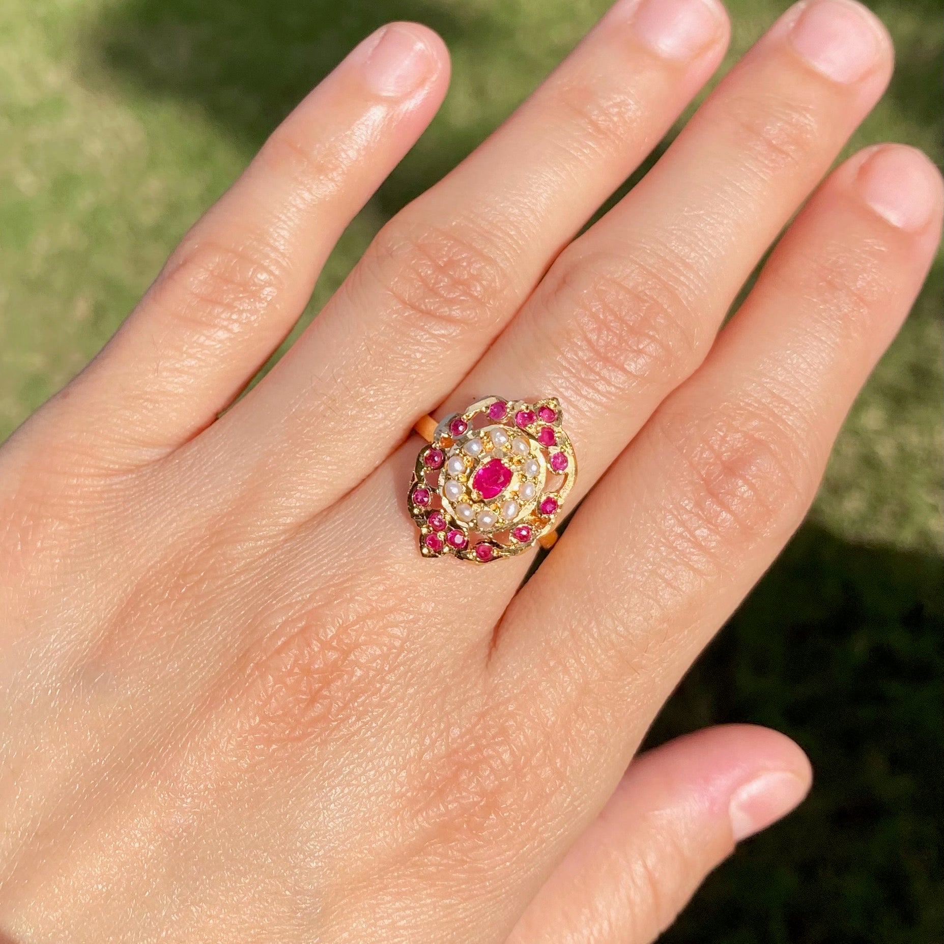 Gold Plated Immitation Finger Ring For Women BLR 008
