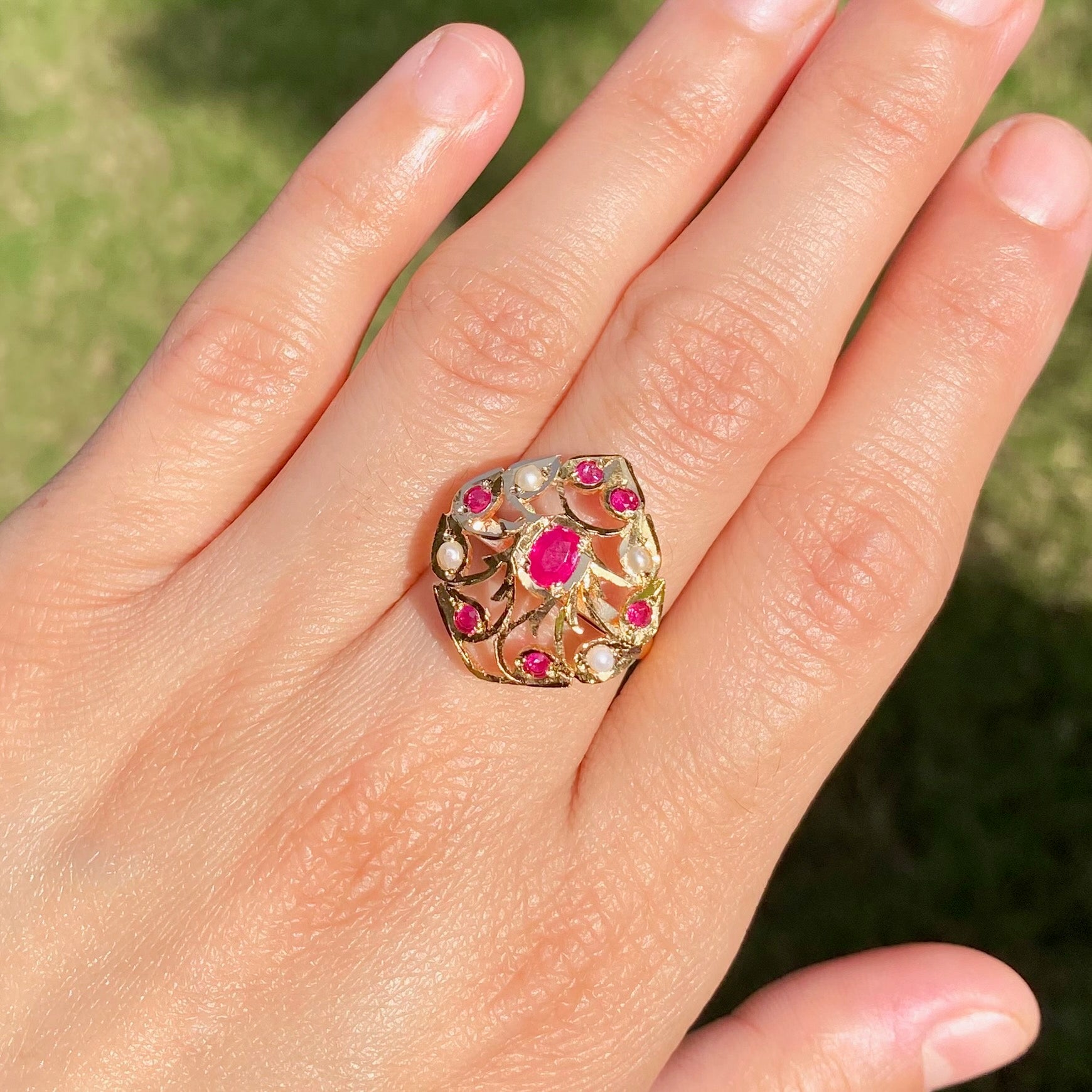 Premium Gold Plated Finger Ring For Women BLR 014