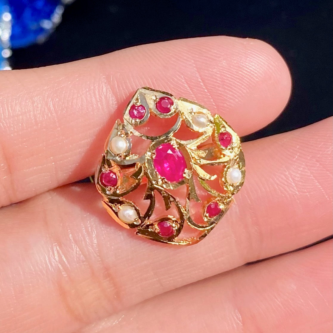 Premium Gold Plated Finger Ring For Women BLR 014