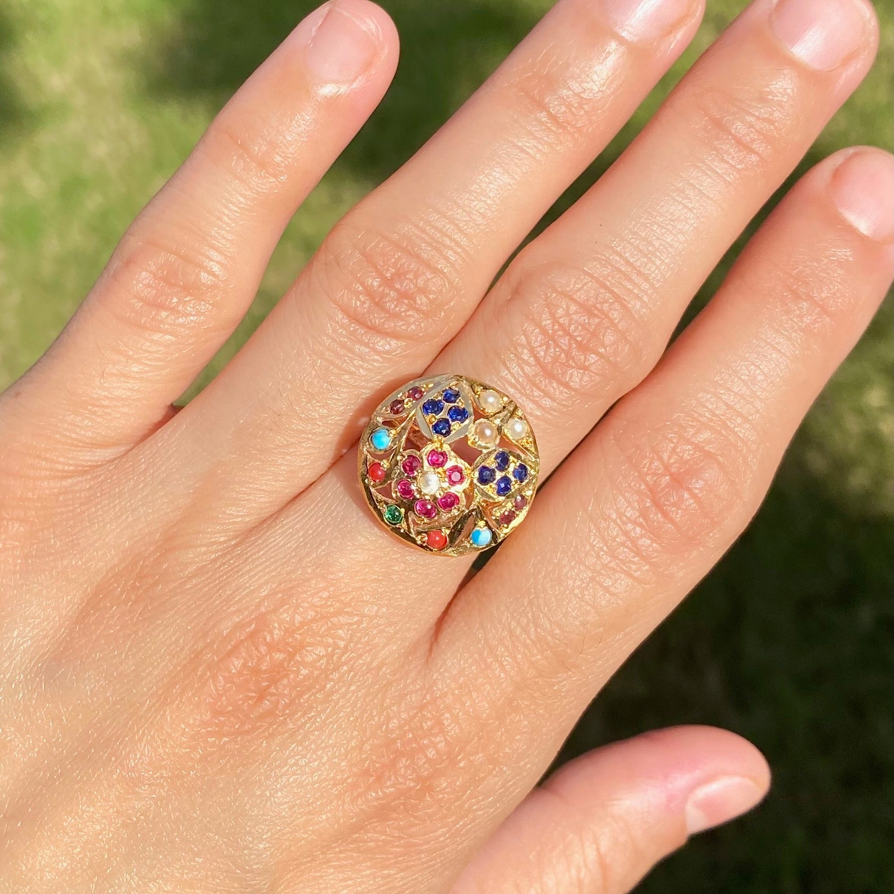 Cute Gold Plated Finger Ring For Women BLR 017