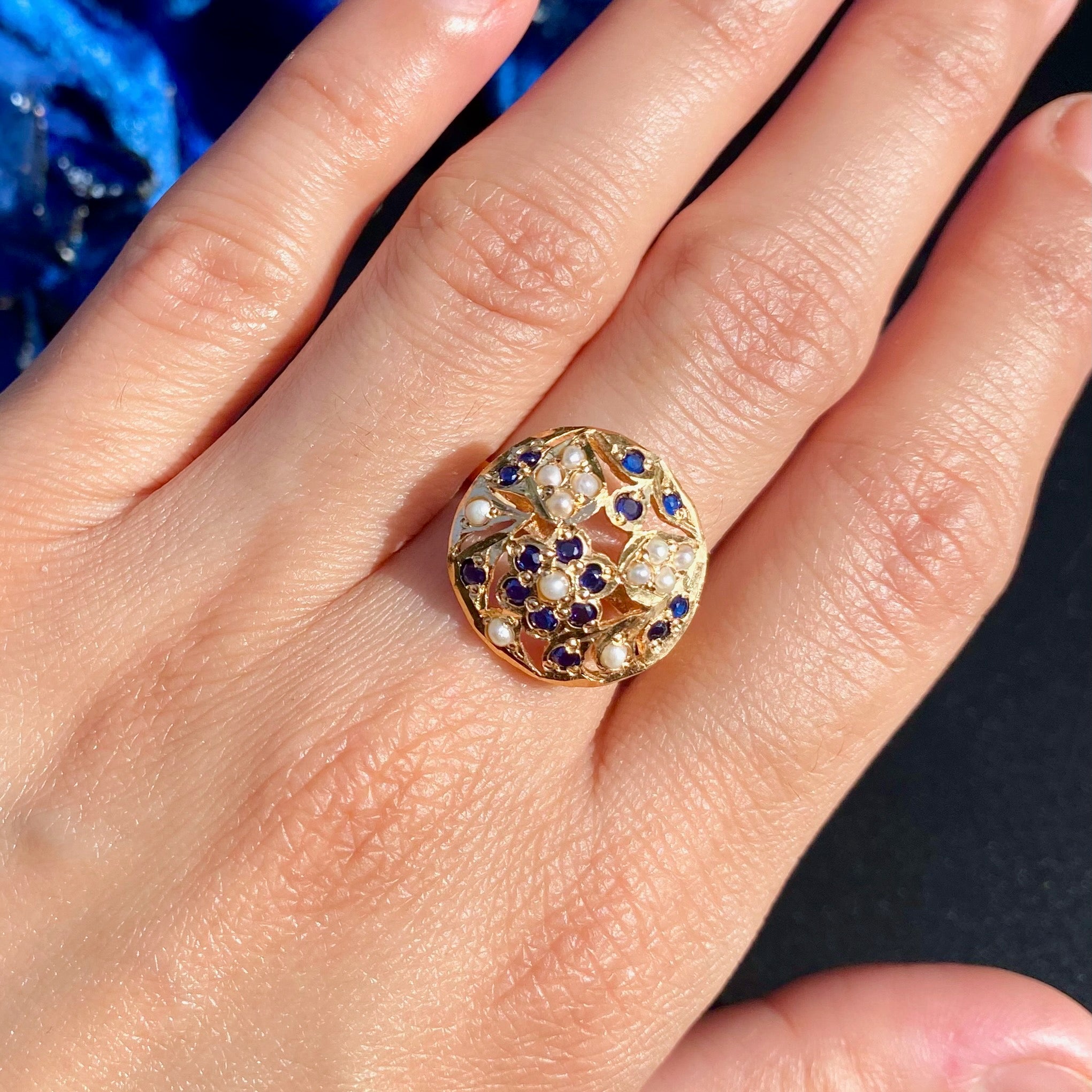 Gold Plated Finger Ring For Girls BLR 019