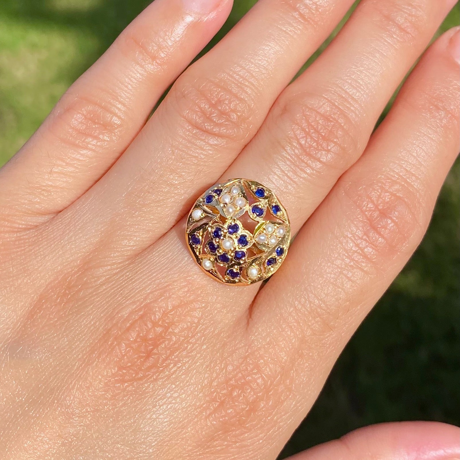 Gold Plated Finger Ring For Girls BLR 019