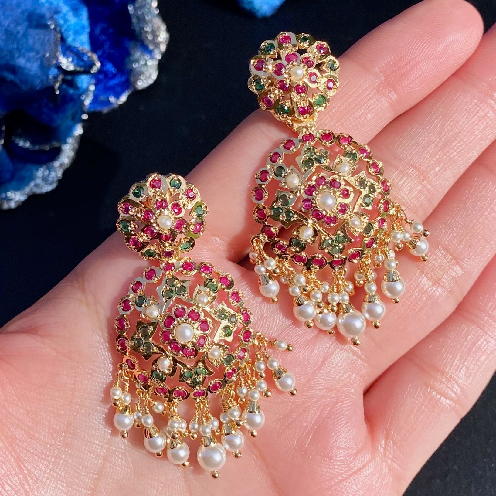 Gold Plated Earrings For Women BER 054