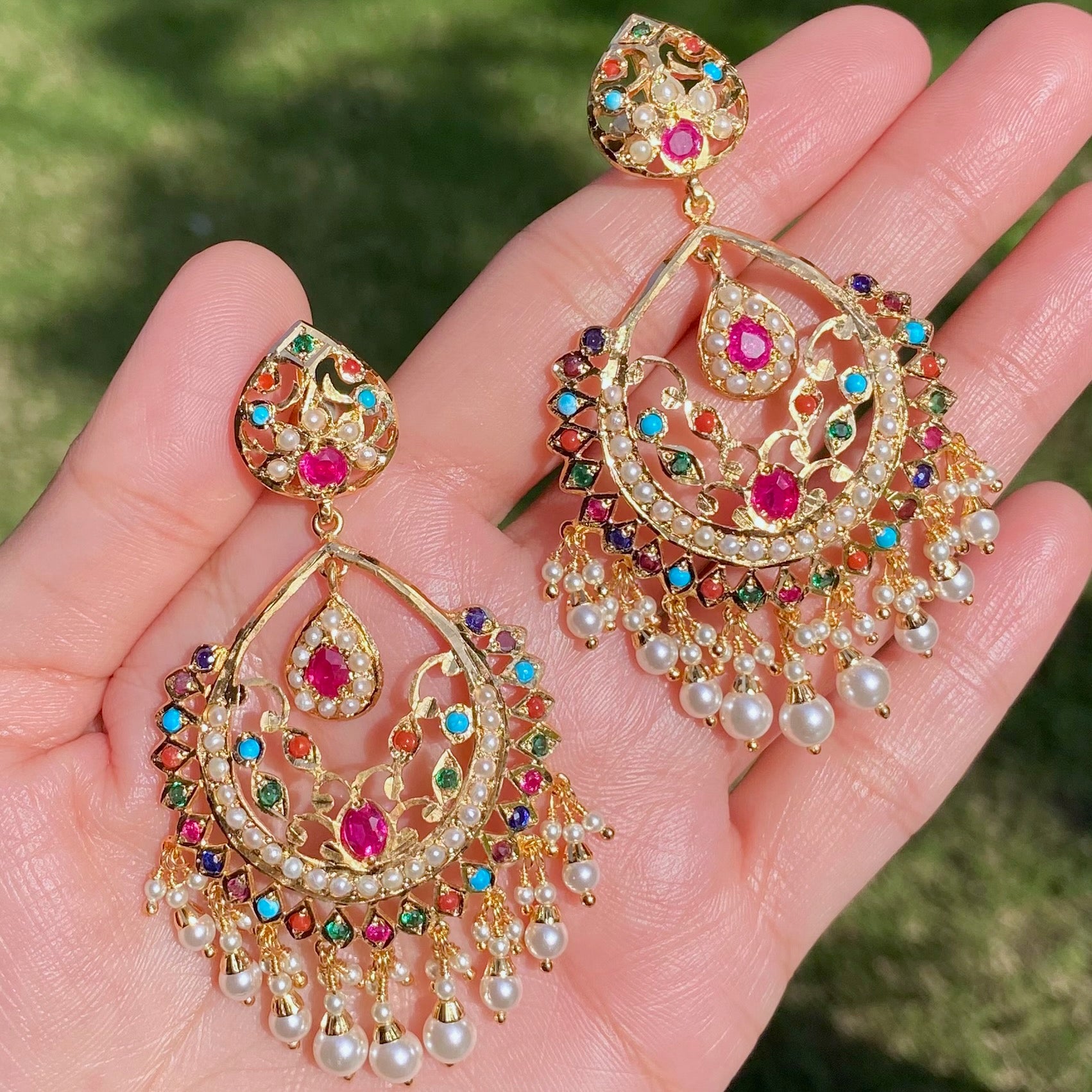 Gold Plated Stud Earrings For Women | Premium Budget Friendly Immitation Jewelry Online BER 061