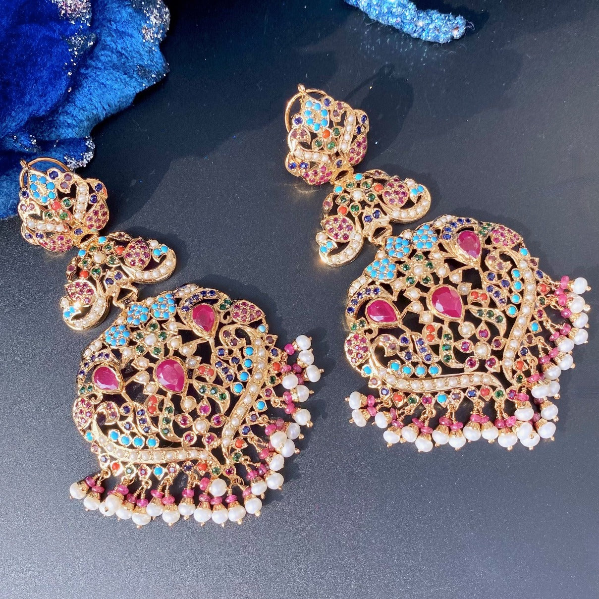 pakistani nauratan earrings design