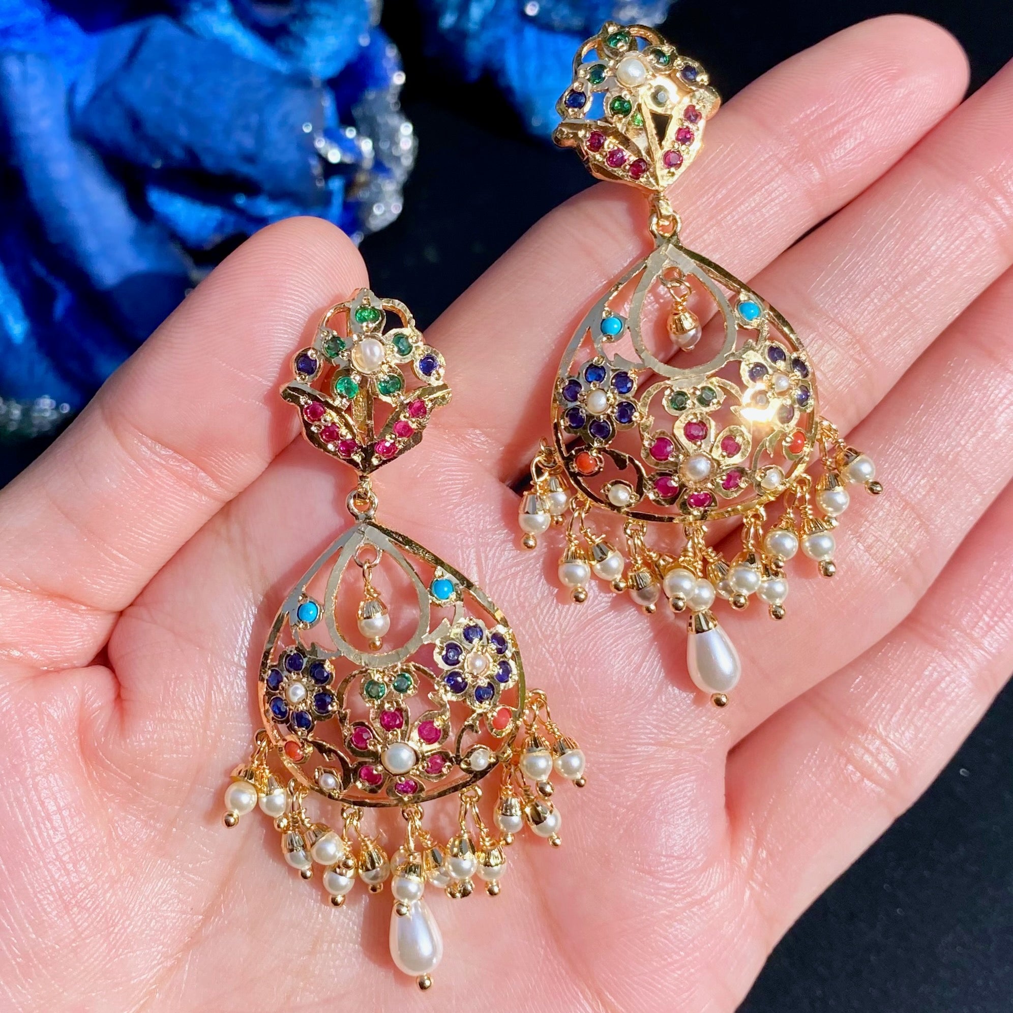 Gold Plated Chandbalis For Women BER 051