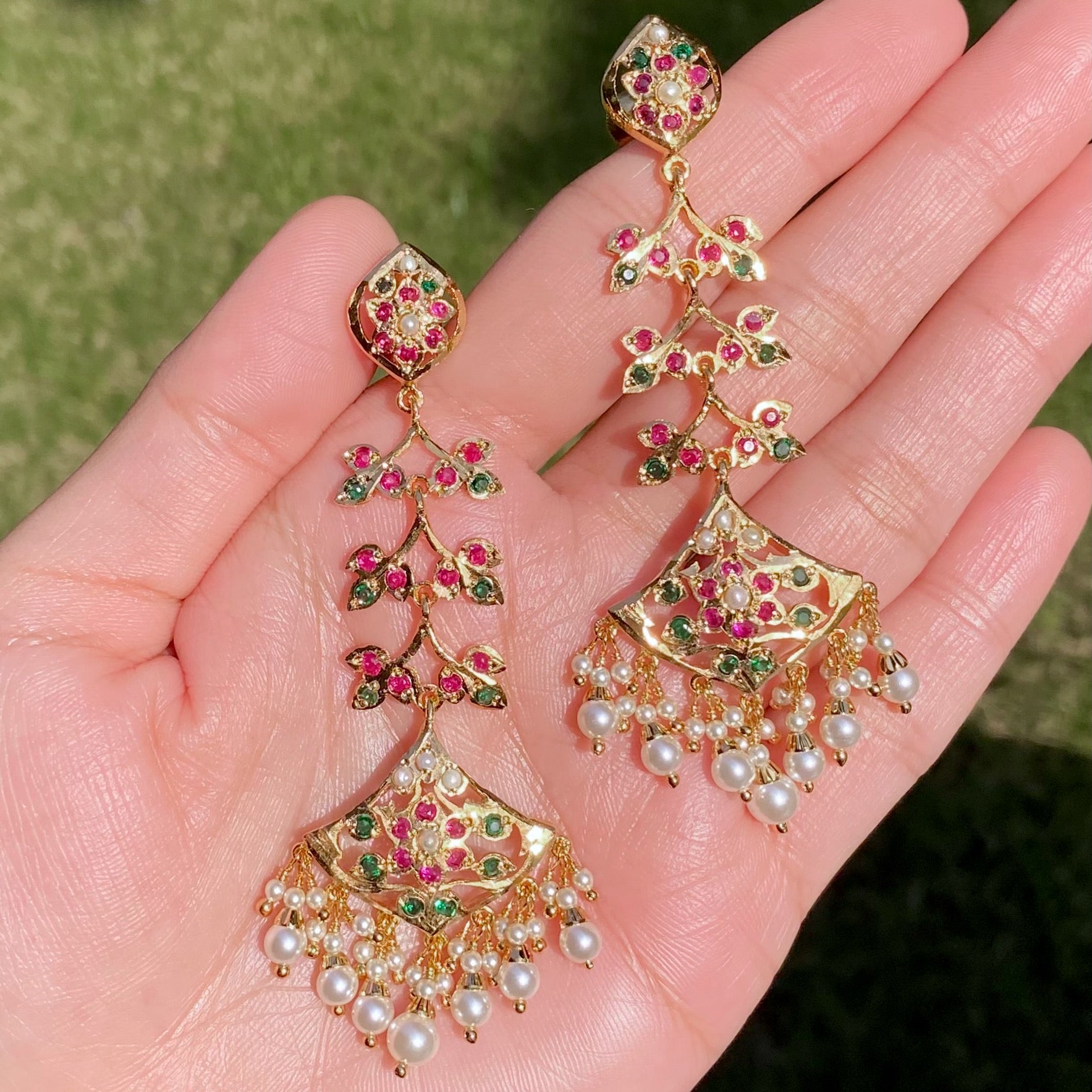 Gold Plated Earrings For Women BER 053