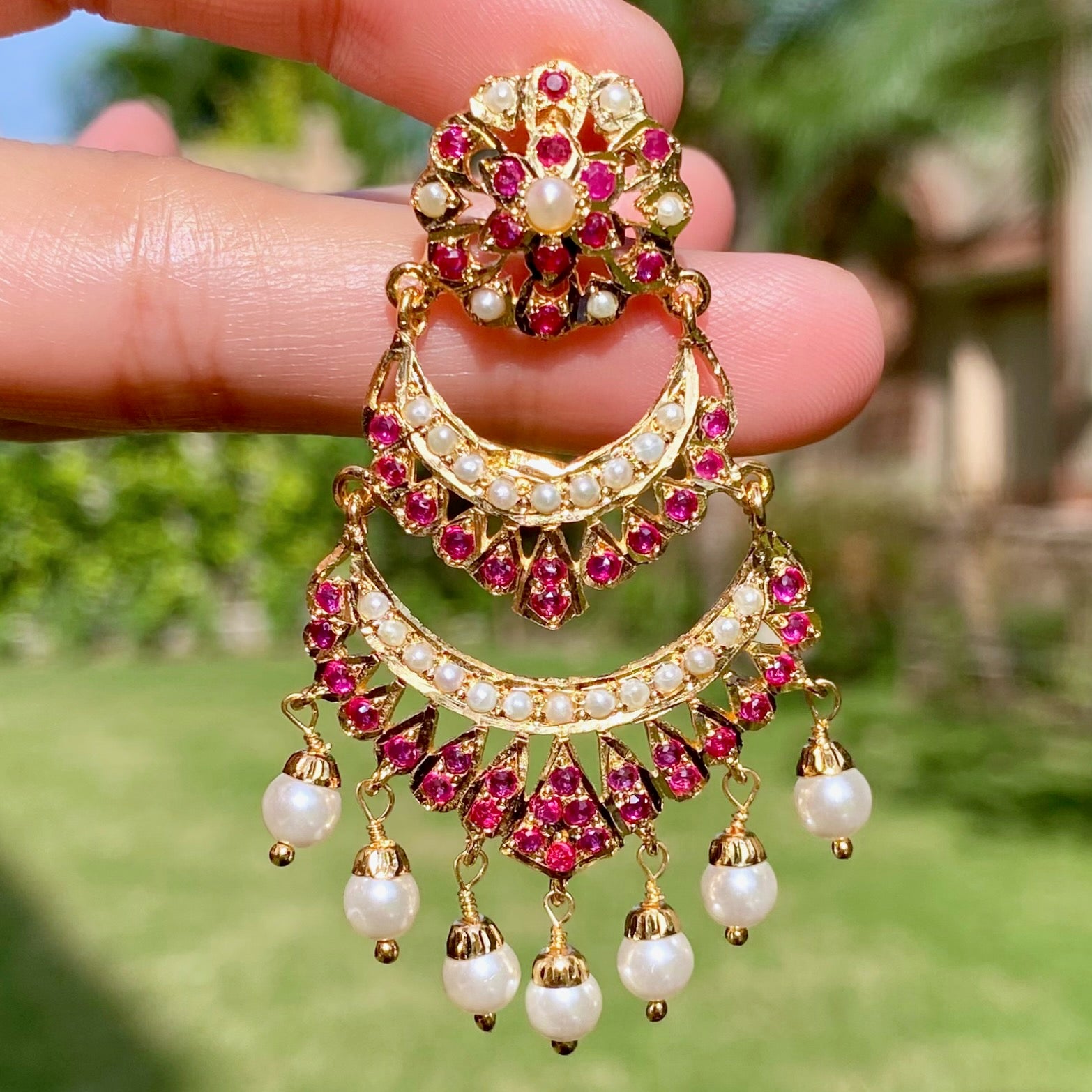 Gold Plated Earrings For Women BER 052