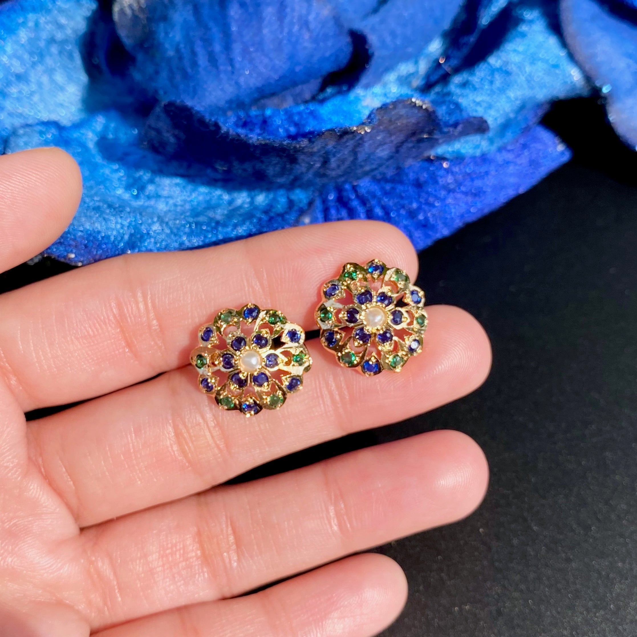 Gold Tone Jadau Tops | Premium Artificial Jewelry BER 079