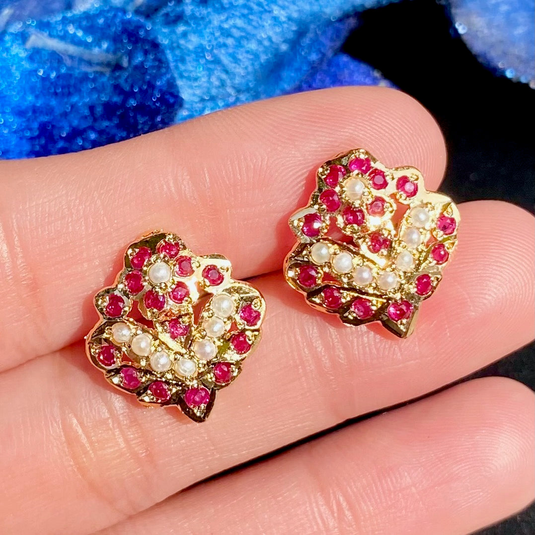 Artificial Jadau Tops | Gold Plated on Brass BER 092