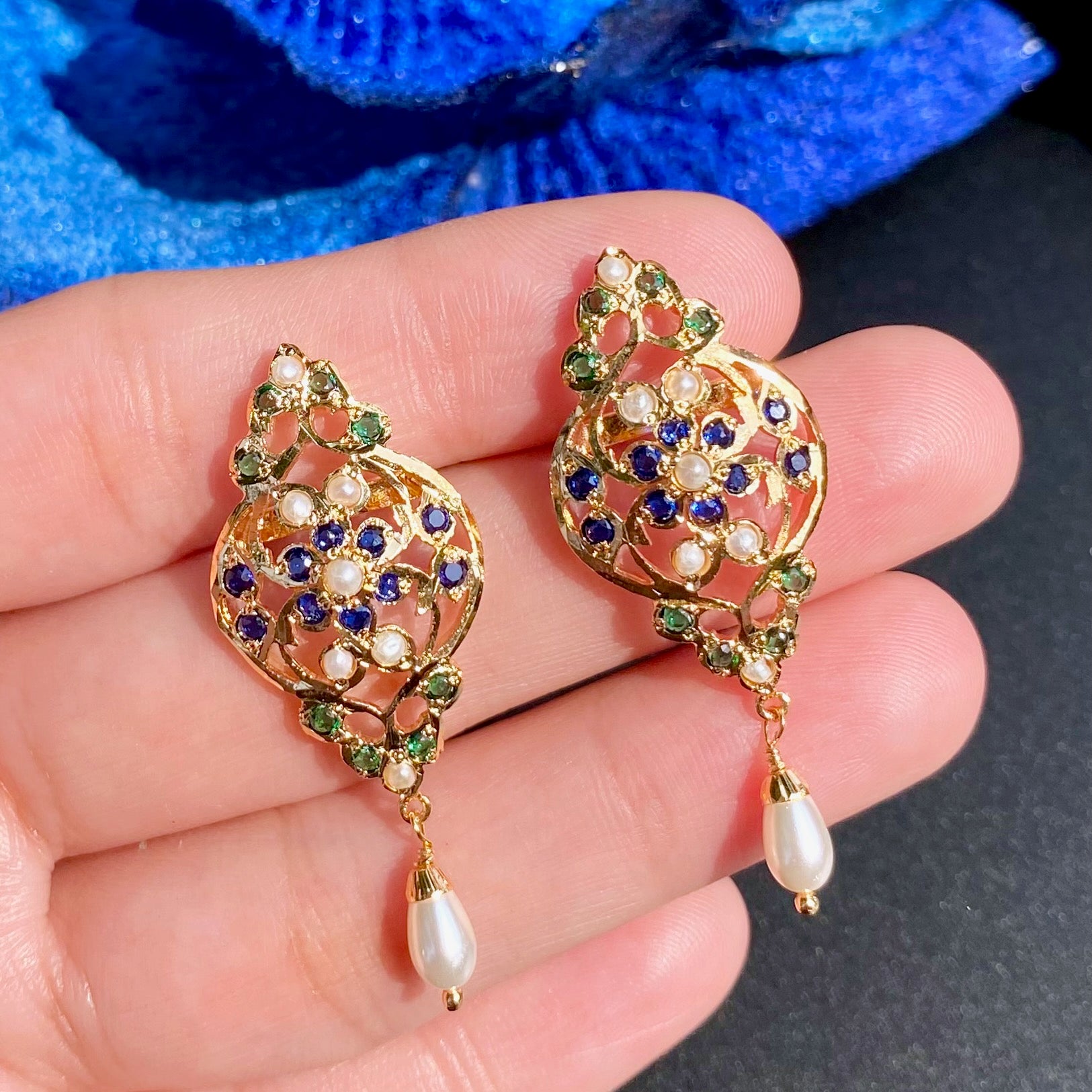 Gold Plated Jadau Locket Set | Premium Artificial Jewelry  BPS 006