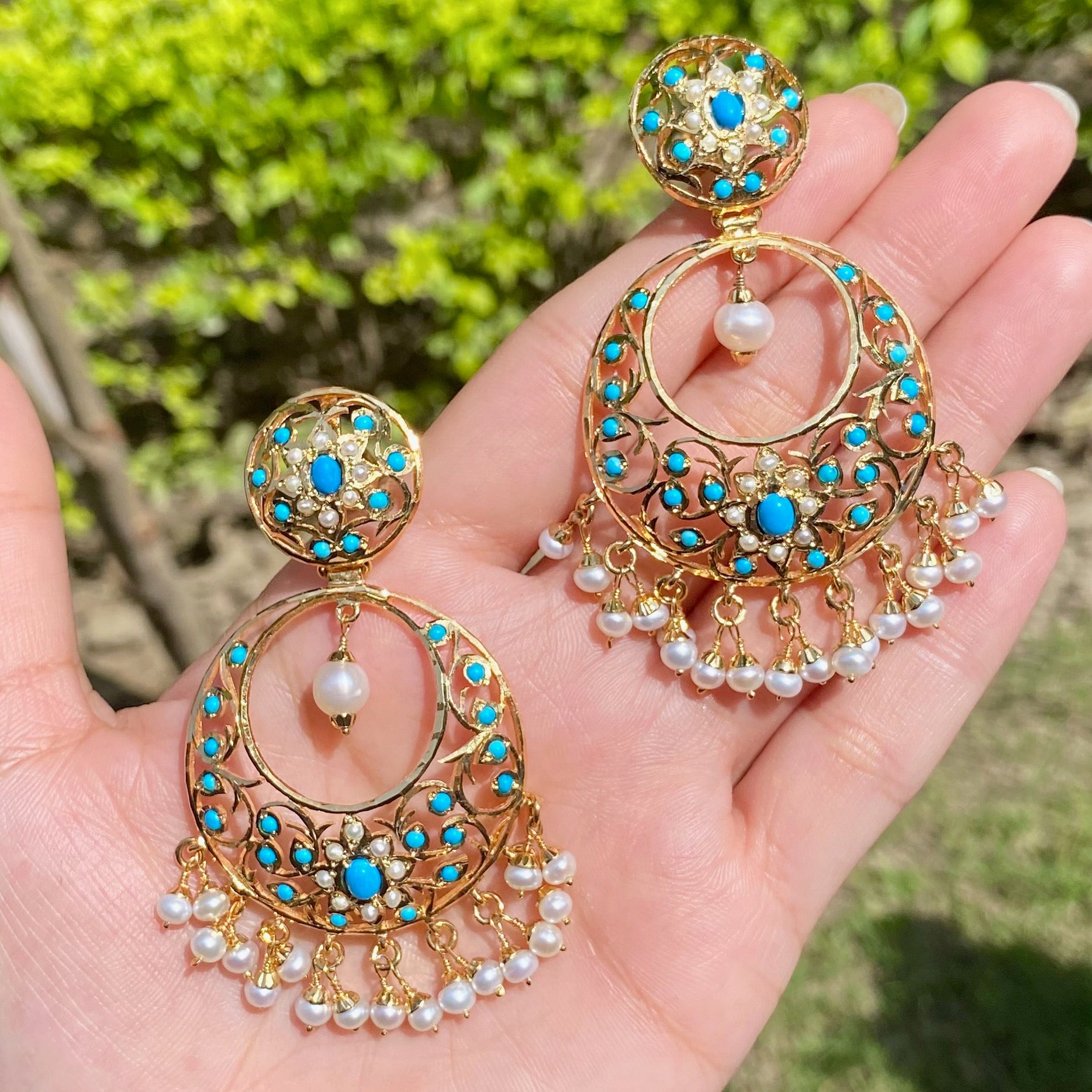 antique turquoise earrings