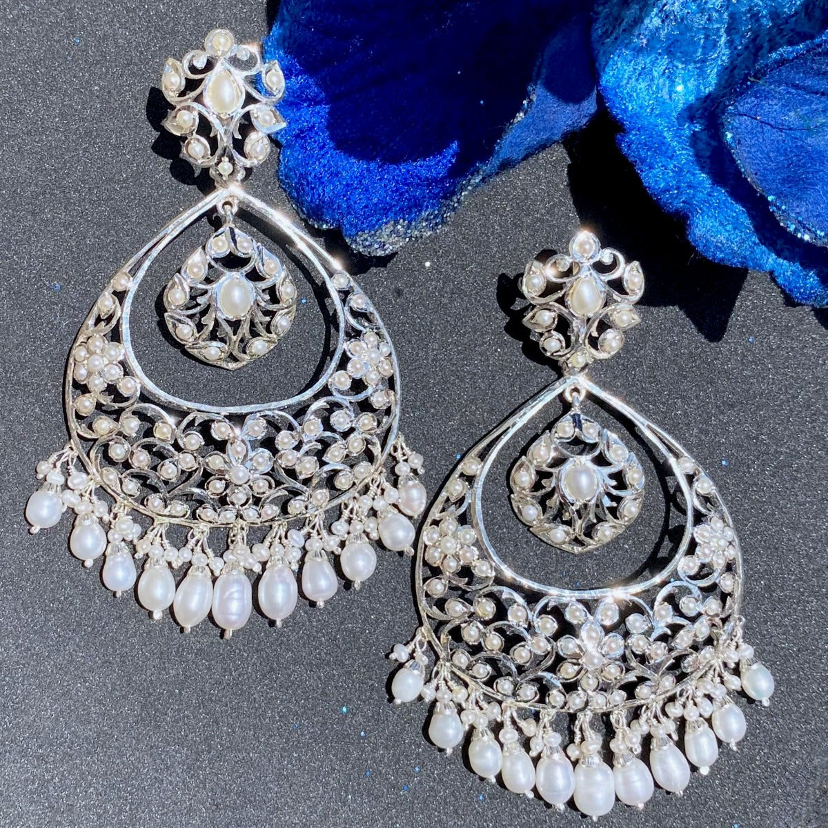 pure silver earrings