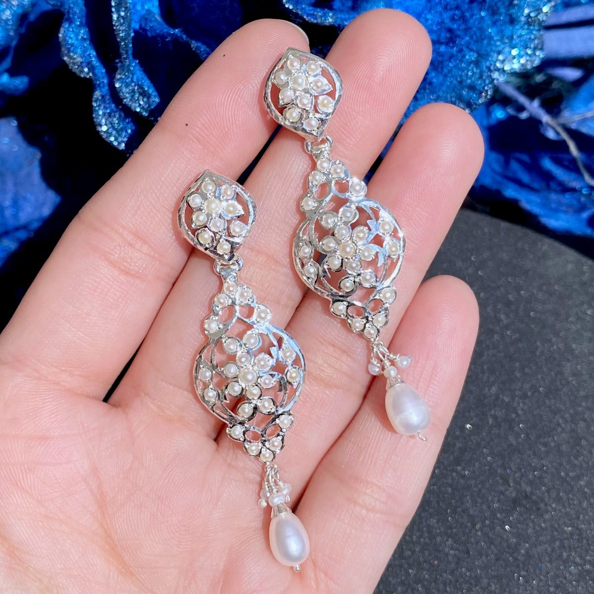 cute pearl drop earrings for girls