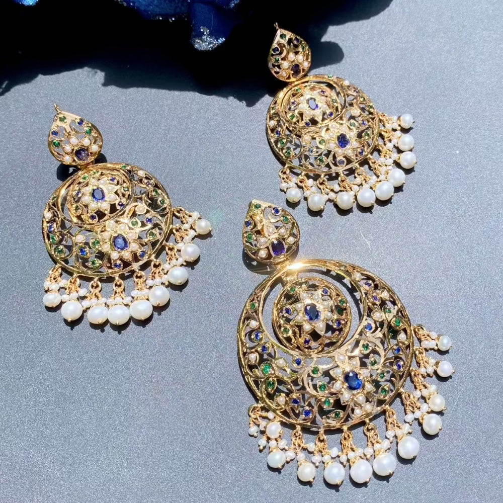 rajasthani pendant set gold plated