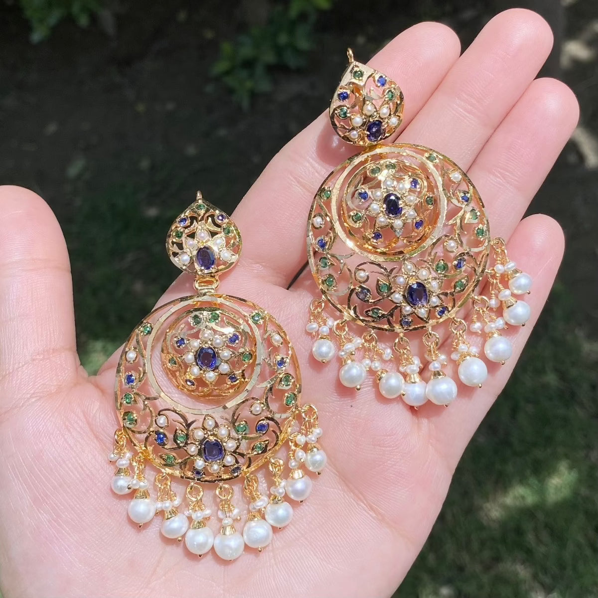 rajasthani chandbala earrings