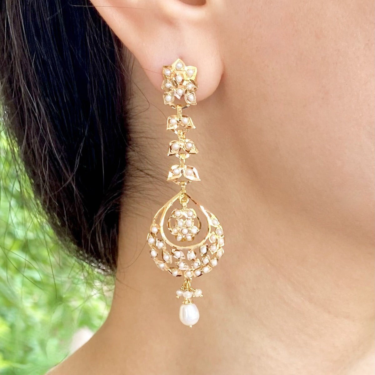 Buy quality 22K Gold Kalkatti Design Earring in Pune