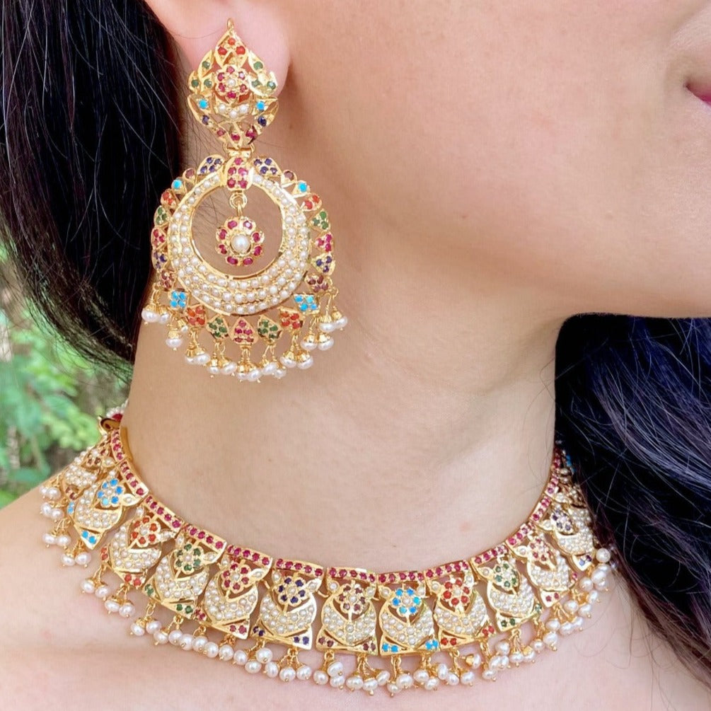 navrathan necklace set