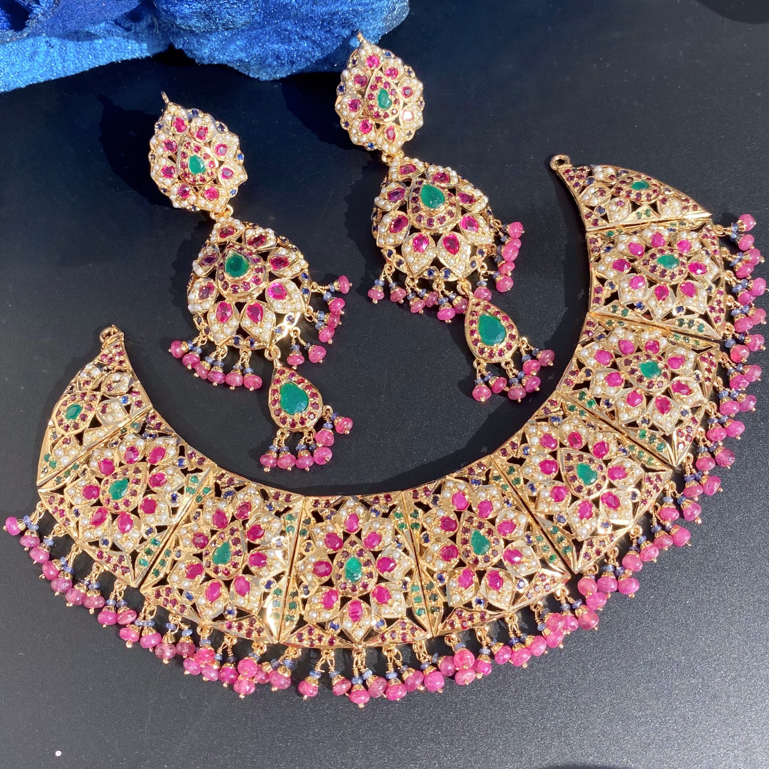 bridal necklace set