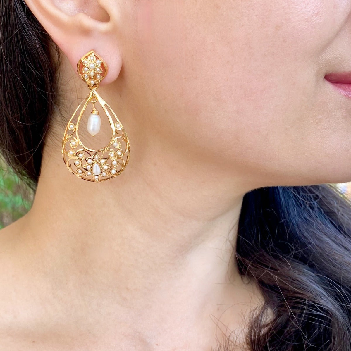 modern indo western earrings design