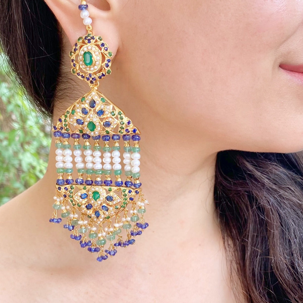 Buy Indian Designer Gold Plated Kundan Earrings and Jhoomar Set, Earrings,  Jhoomar, Statement Earrings and Jhoomar, Pakistani Jewelry Online in India  - Etsy