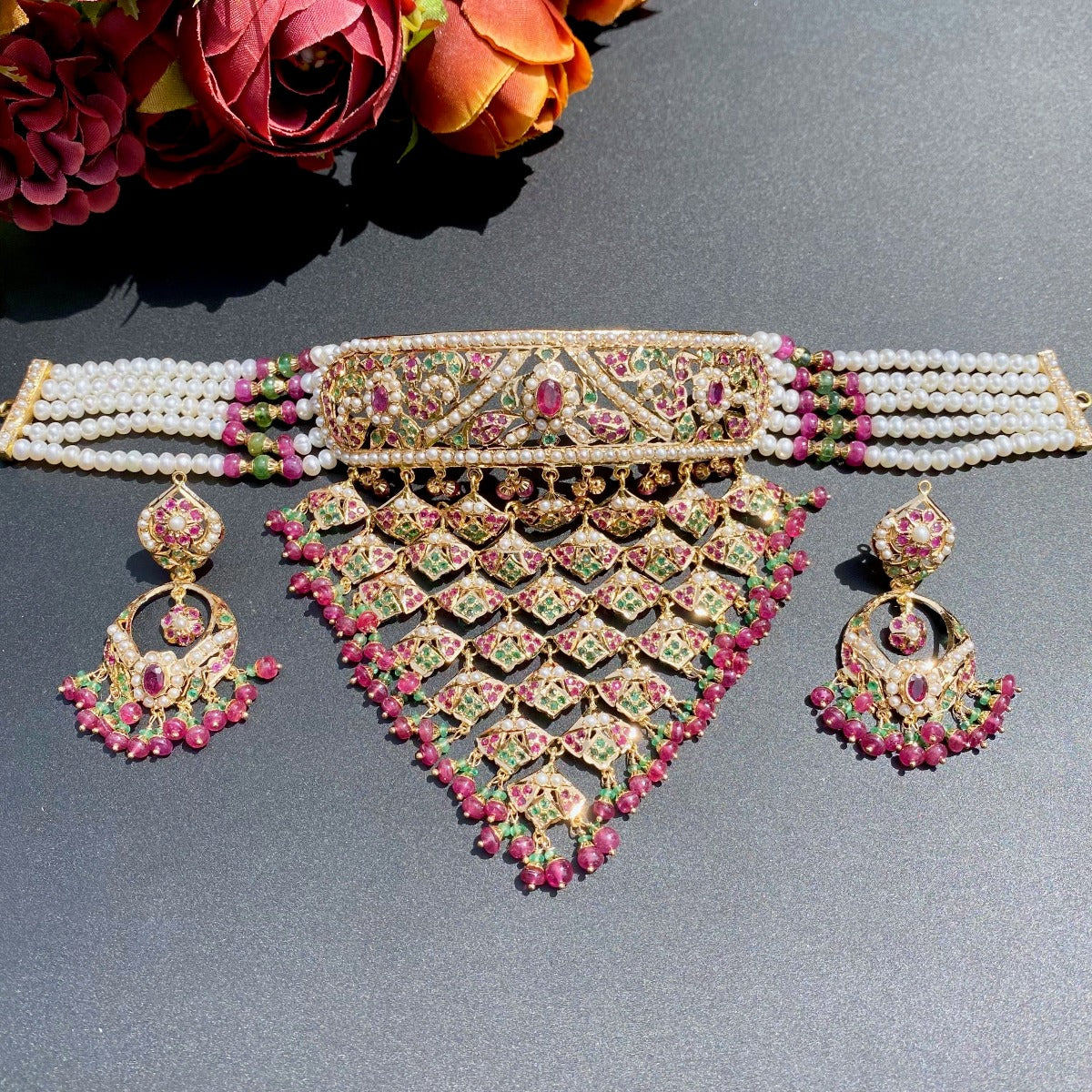rajasthani choker necklace gold