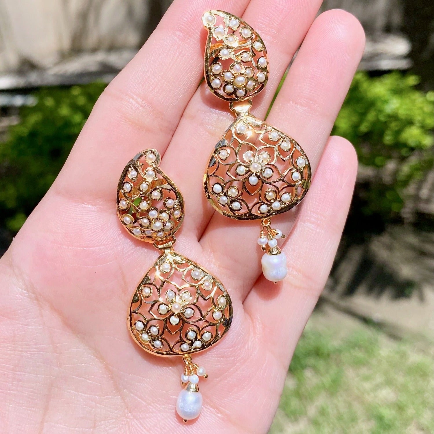 seed pearl earrings
