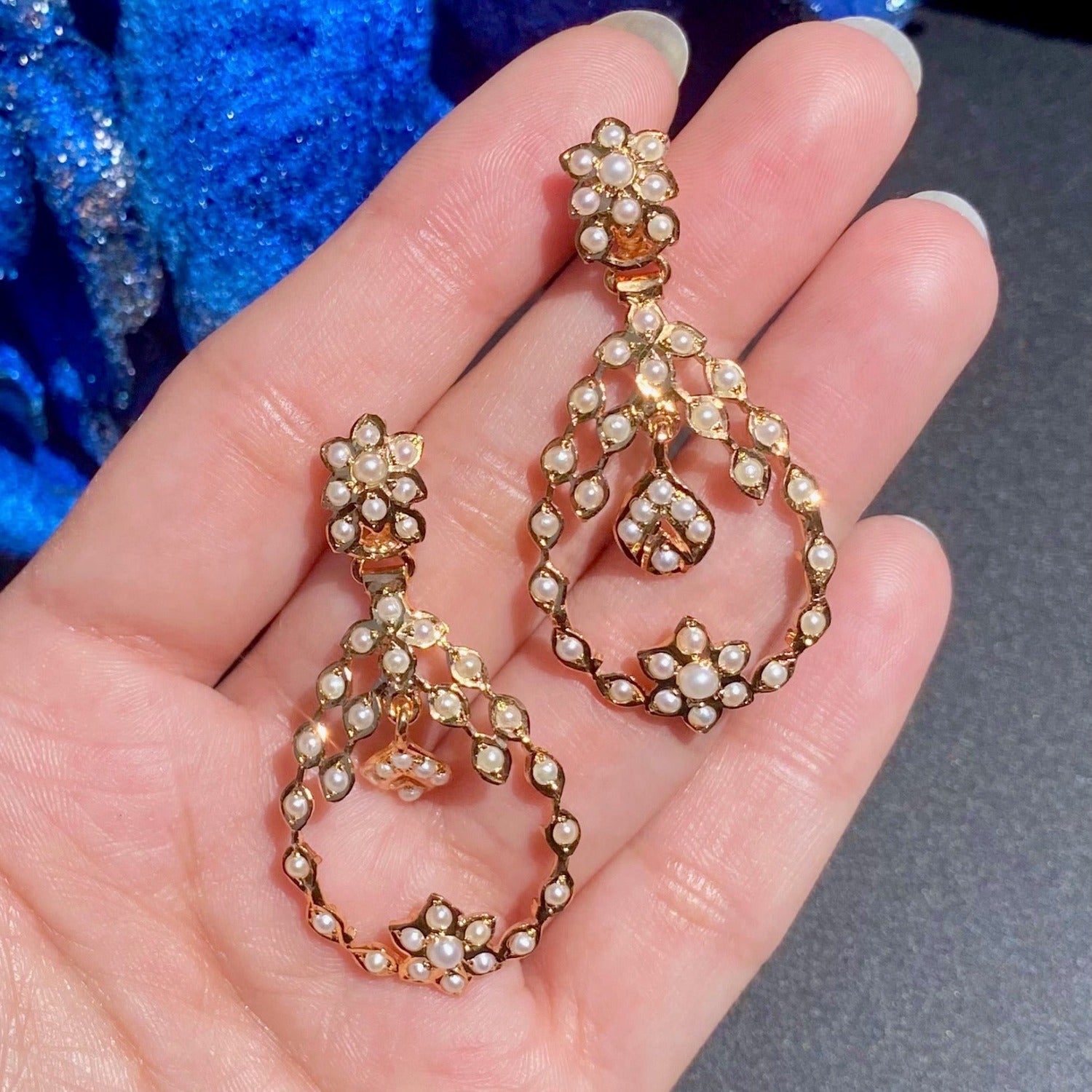 elegant pearl earrings