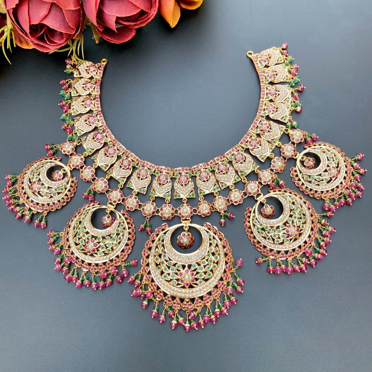 rajasthani bridal necklace gold