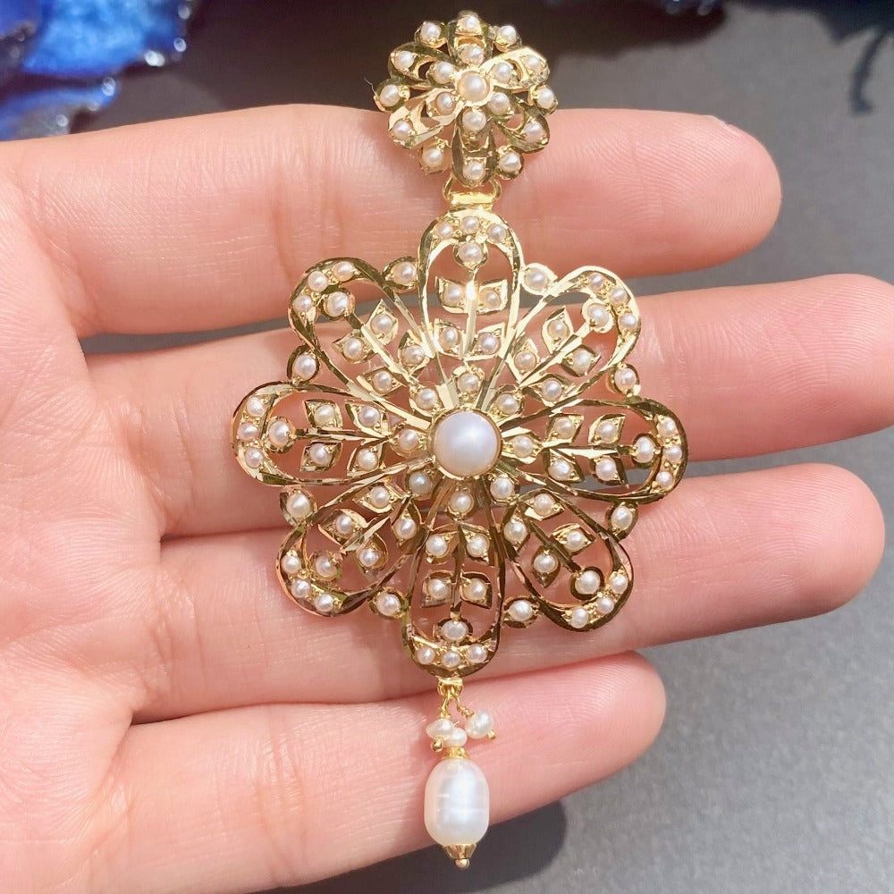 buy pearl pendant in real gold in usa