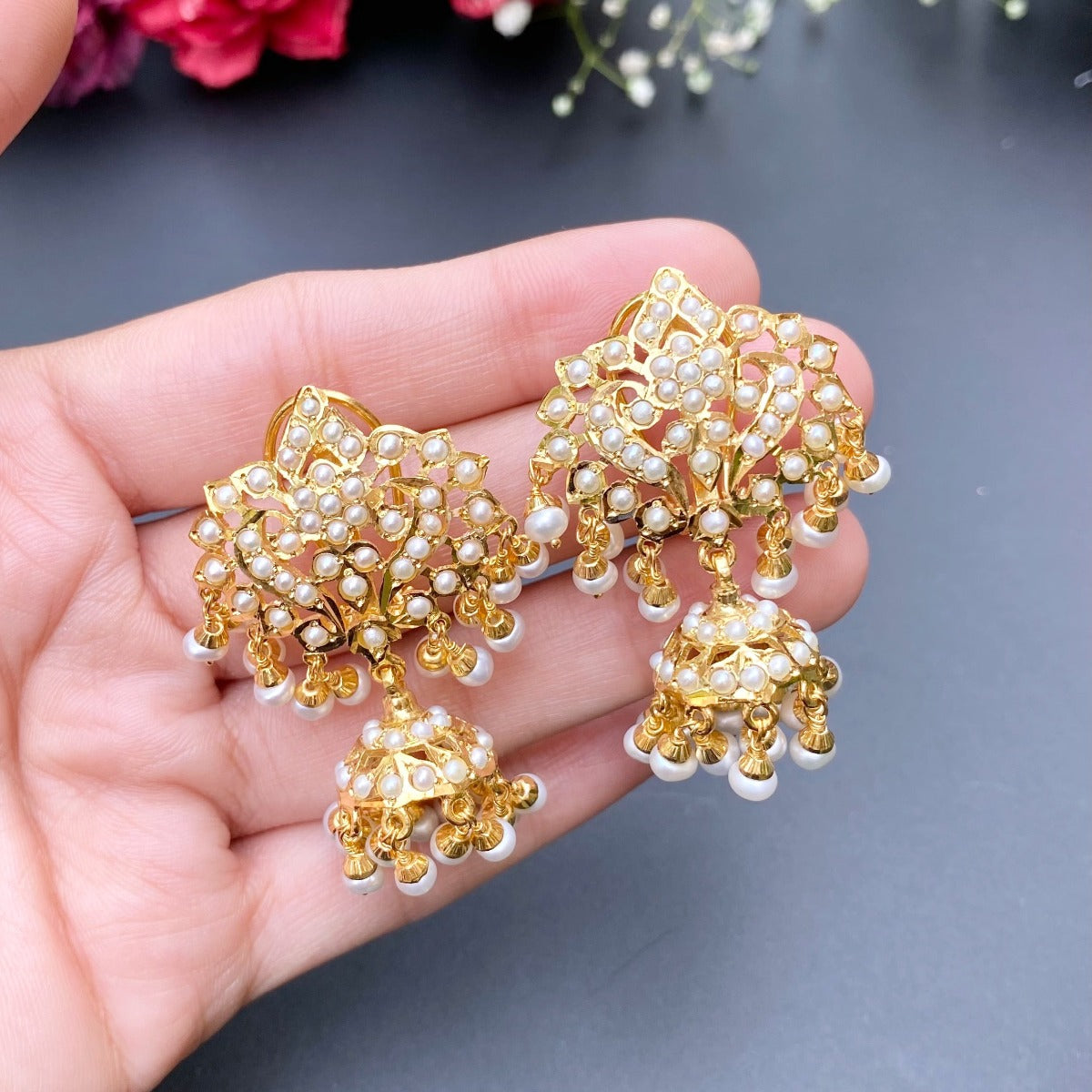 innaya pearl earrings