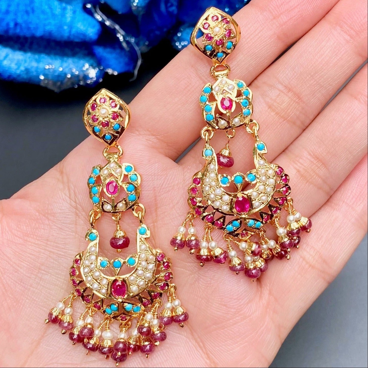 chandbali dangler earrings
