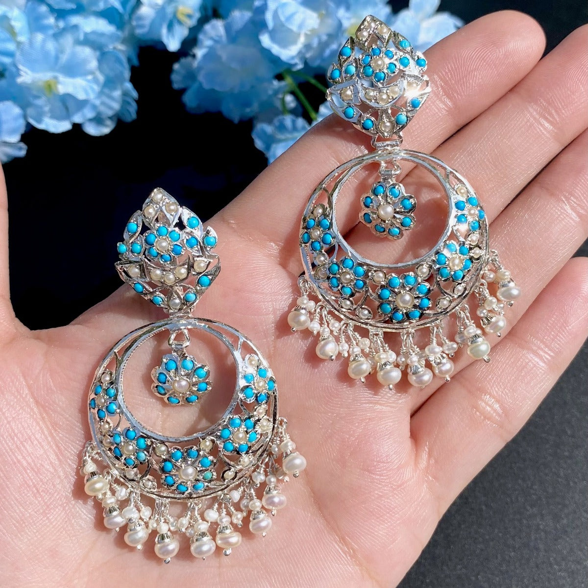 silver earrings without gold plating