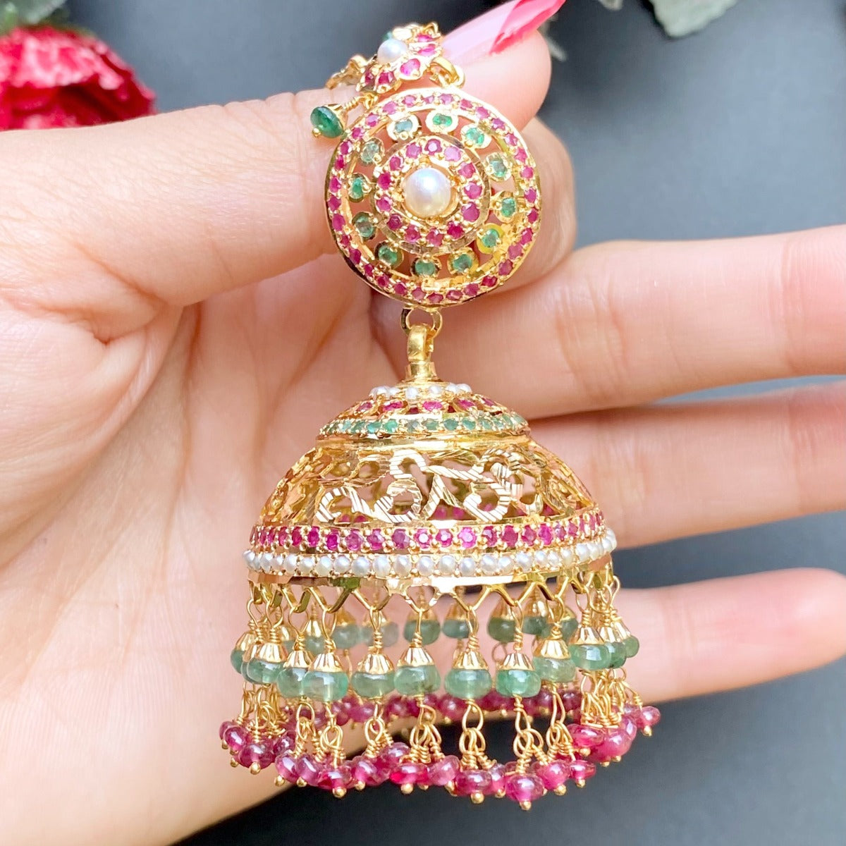 Rajputi jhumka hot sale