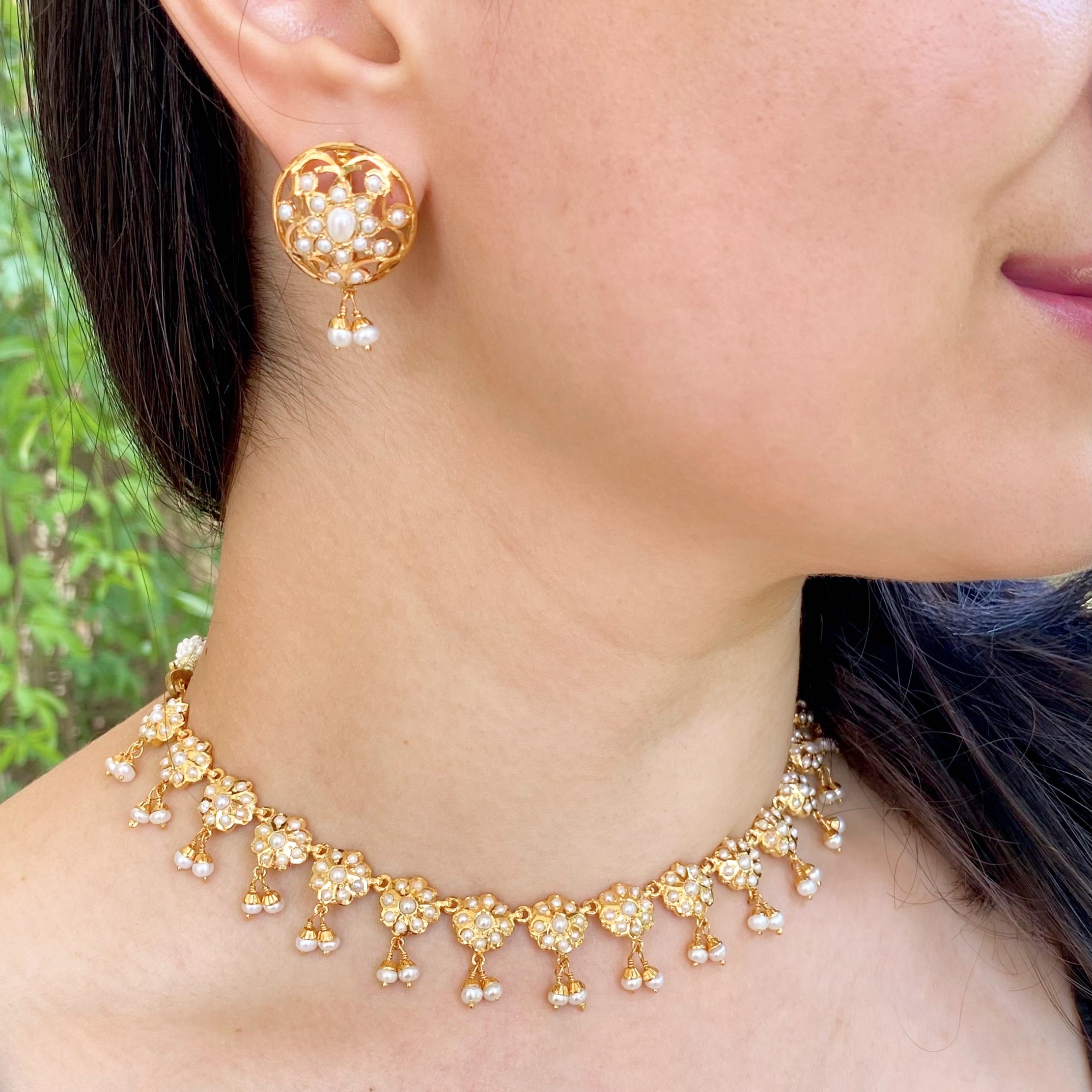 dainty gold plated set