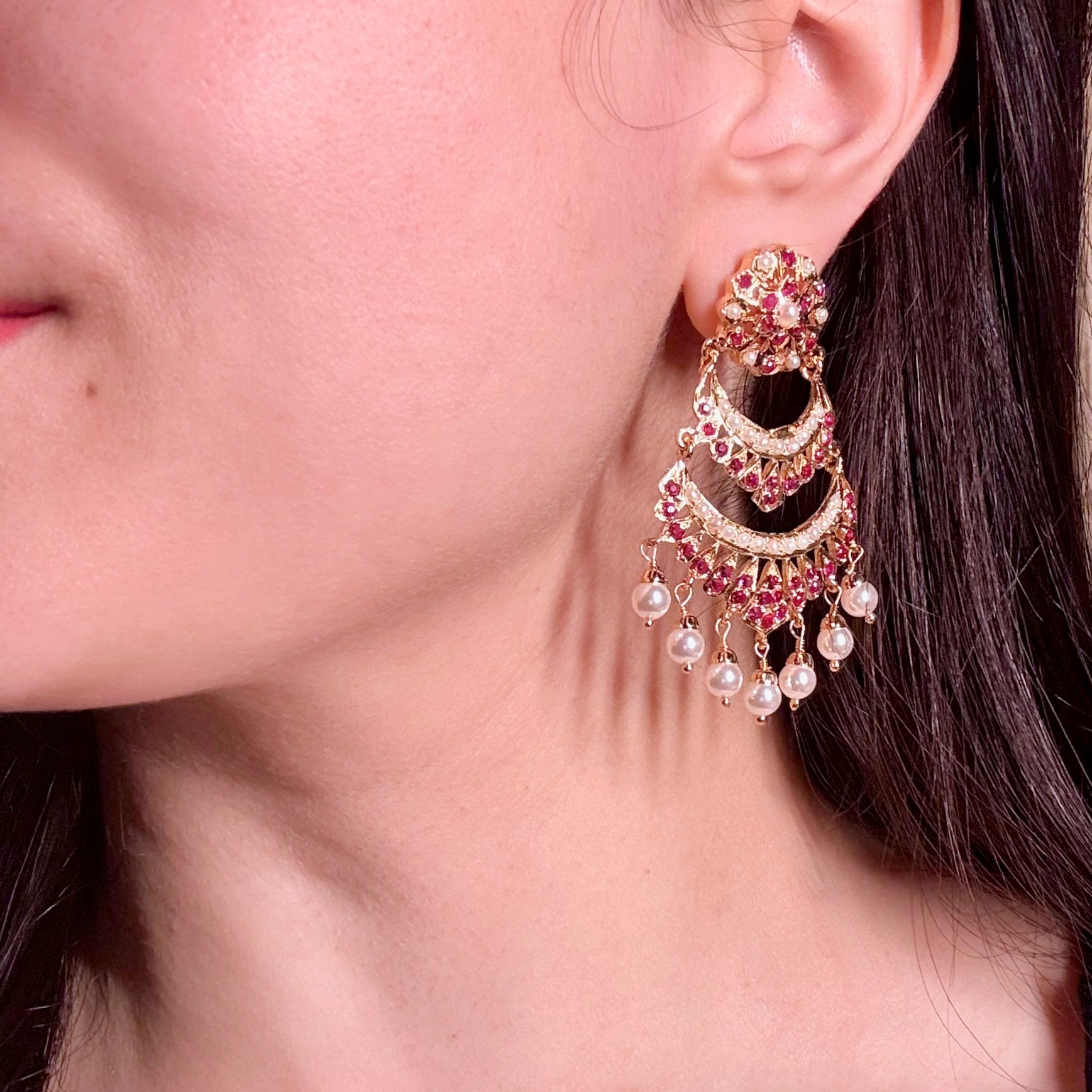 Gold Plated Earrings For Women BER 052