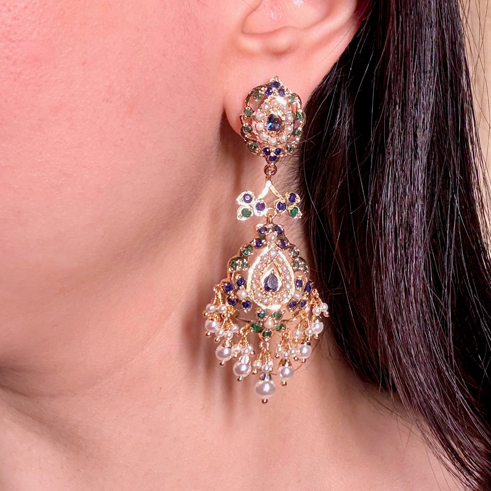 Gold Plated Earrings For Women BER 056