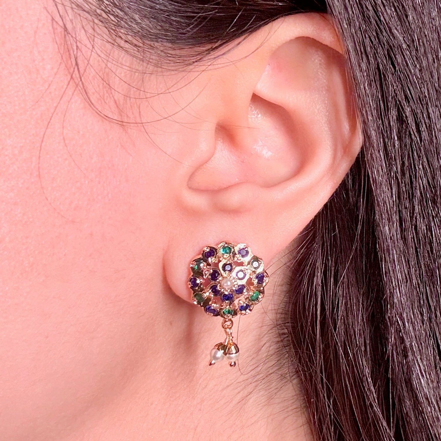 Gold Plated Studs For Women BER 045