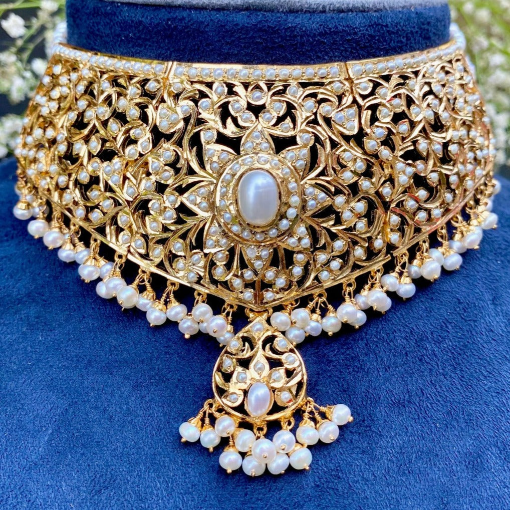 freshwater pearls jewellery choker set