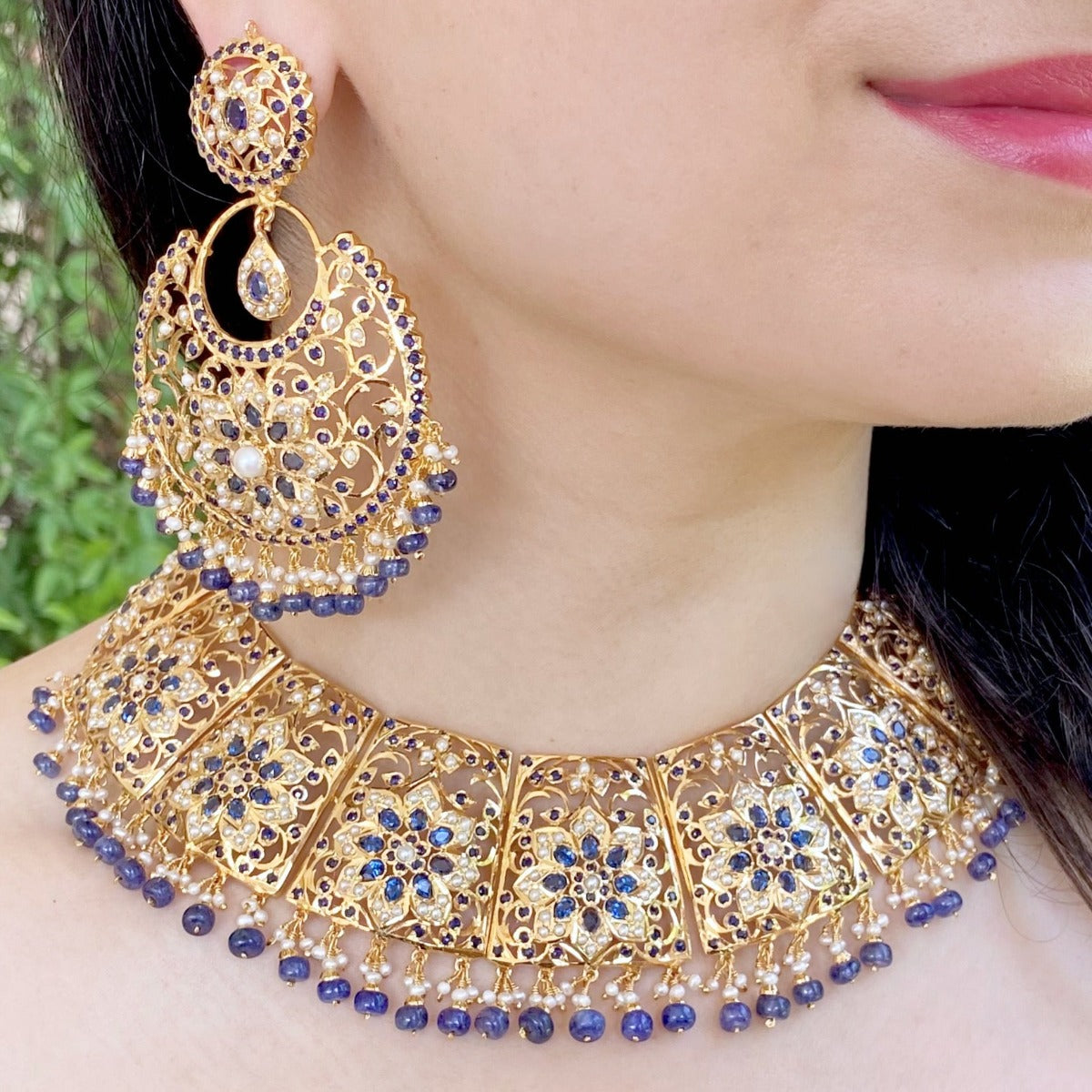 karachi jadau necklace set