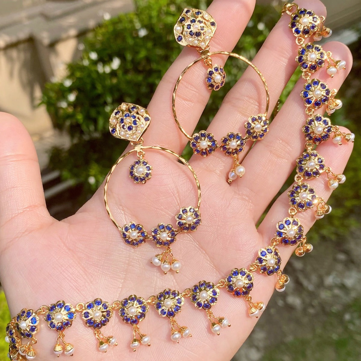 gold plated jadau jewelry