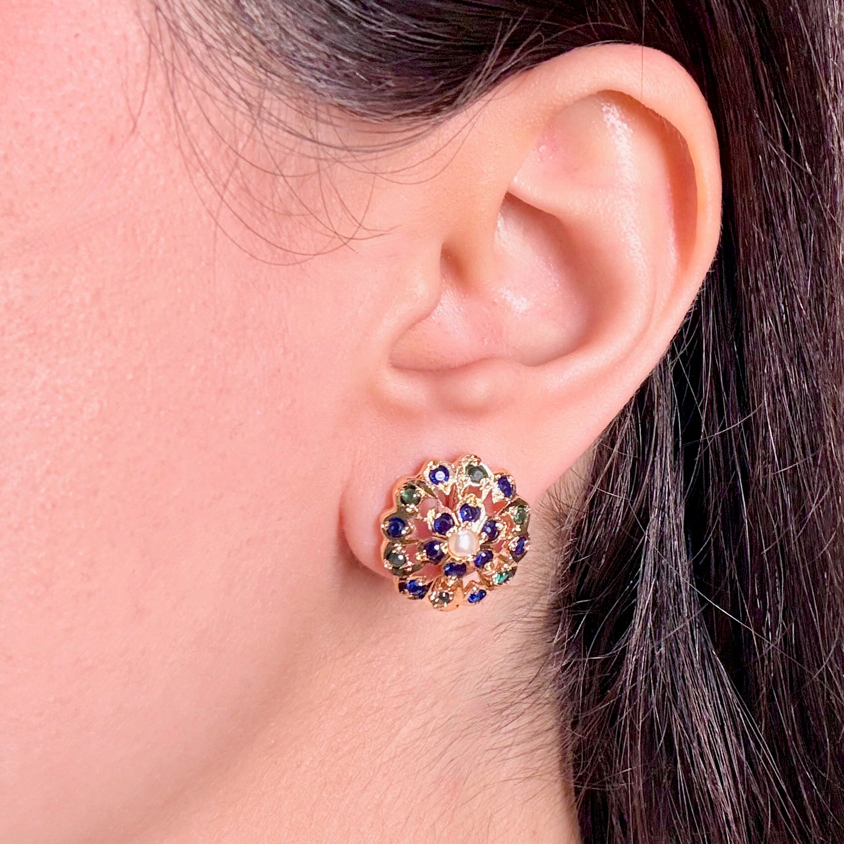 Gold Tone Jadau Tops | Premium Artificial Jewelry BER 079