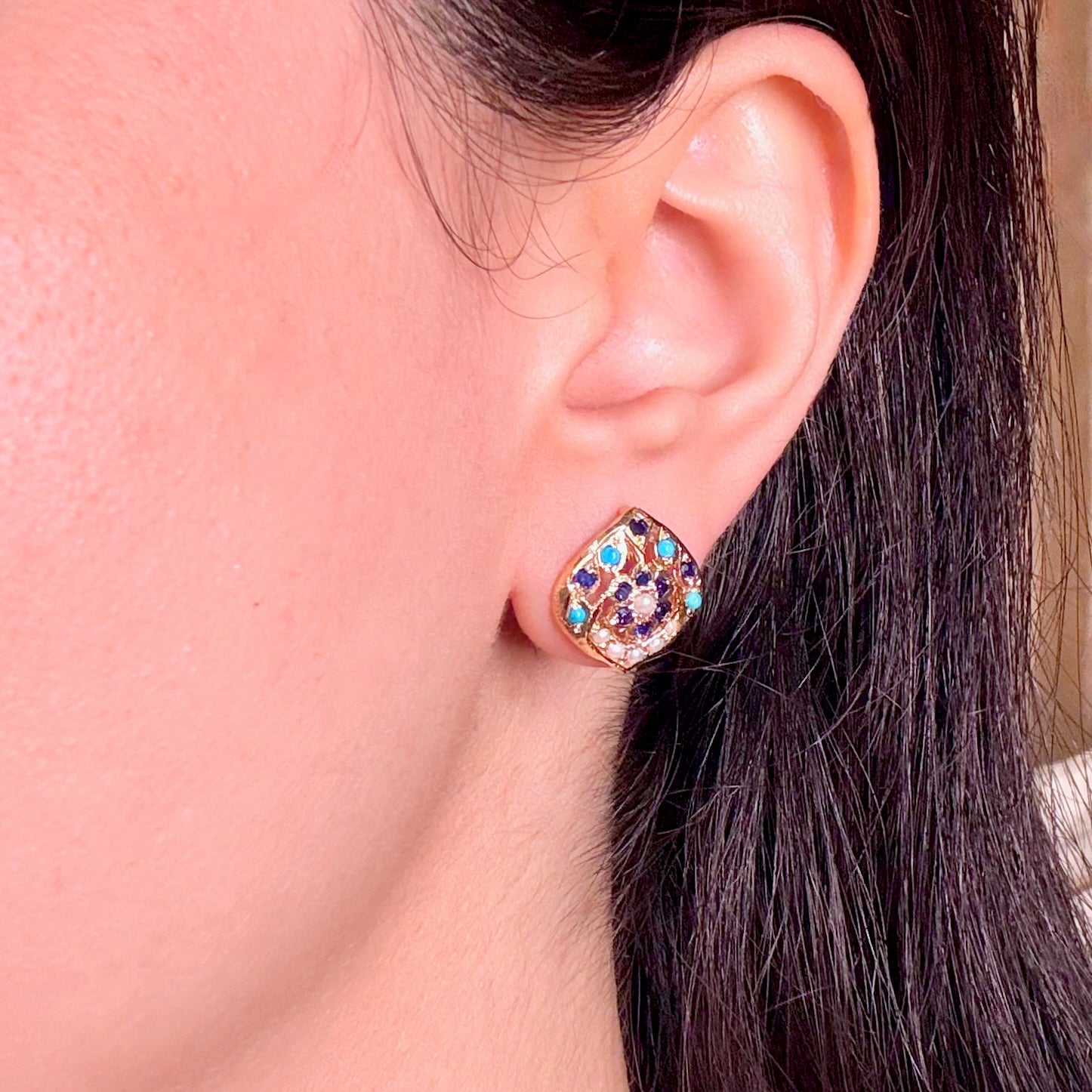 Cute Hyderabadi Style Jadau Tops | Gold Plated on Mixed Metal BER 086