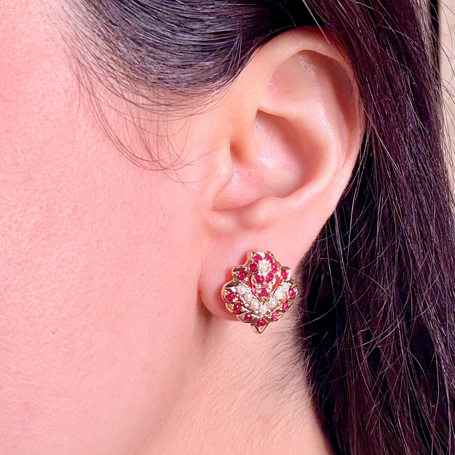 Artificial Jadau Tops | Gold Plated on Brass BER 092